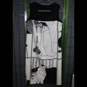 Extremely rare vintage 1960’s 1970’s Aubrey Beardsley 100% Cotton Shift Dress